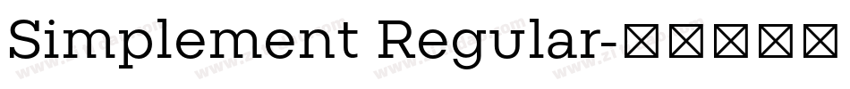 Simplement Regular字体转换